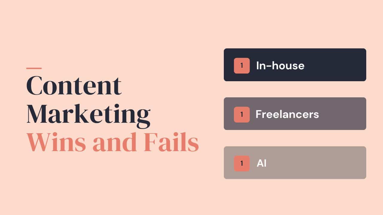 Multilingual content marketing progression showing three stages: in-house translation, freelancers, and AI, each fading out to illustrate where approaches fail before finding what works