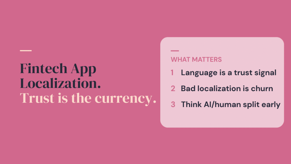 Fintech App Localization as Infrastructure, Not a Service — Native Localization